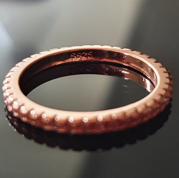 SET OF 3 Diamond Eternity Stackable Rings - Picture 4 of 6